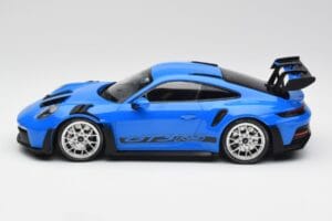 Porsche 911 992 GT3 RS Blå & Sølv Hjul & Sort Dekoration Minichamps 1:18 153062234 Metal — billede 3 af 6