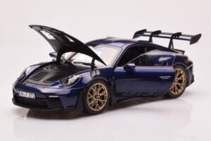 Porsche 911 992 GT3 RS Gentian Blå Metallic Norev 1:18 187363 Metal — billede 2 af 8