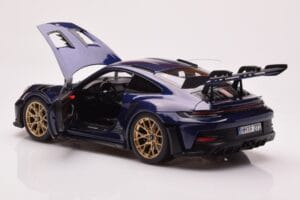 Porsche 911 992 GT3 RS Gentian Blå Metallic Norev 1:18 187363 Metal — billede 5 af 8