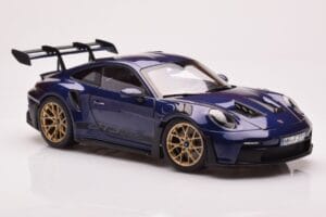 Porsche 911 992 GT3 RS Gentian Blå Metallic Norev 1:18 187363 Metal — billede 6 af 8