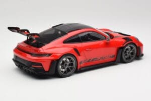Porsche 911 992 GT3 RS Guards Rød & Sølv Hjul Weissach Package Minichamps 1:18 153062246 Metal — billede 2 af 6