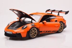 Porsche 911 992 GT3 RS Gulf Orange Norev 1:18 187360 Metal — billede 2 af 8