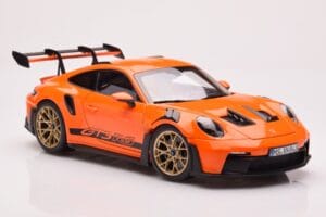 Porsche 911 992 GT3 RS Gulf Orange Norev 1:18 187360 Metal — billede 6 af 8