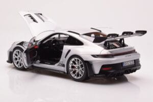Porsche 911 992 GT3 RS Ice Grå Norev 1:18 187359 Metal — billede 5 af 8