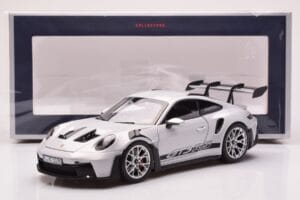 Porsche 911 992 GT3 RS Ice Grå Norev 1:18 187359 Metal — billede 8 af 8