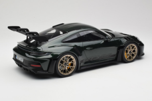 Porsche 911 992 GT3 RS Jet Green Metallic Black Norev 1:12 127532 Metal — billede 2 af 6