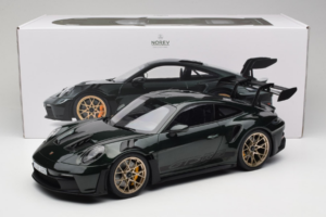 Porsche 911 992 GT3 RS Jet Green Metallic Black Norev 1:12 127532 Metal — billede 6 af 6