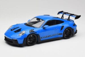 Porsche 911 992 GT3 RS Shark Blå & Sorte Hjul Minichamps 1:18 153062233 Metal