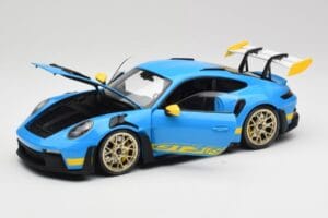 Porsche 911 992 GT3 RS Shark Blå & Gul Decor Concept Minichamps 1:18 911992001 Metal — billede 2 af 8