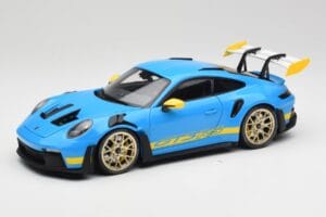 Porsche 911 992 GT3 RS Shark Blå & Gul Decor Concept Minichamps 1:18 911992001 Metal
