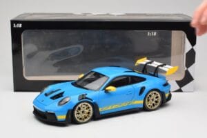 Porsche 911 992 GT3 RS Shark Blå & Gul Decor Concept Minichamps 1:18 911992001 Metal — billede 8 af 8