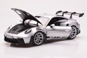 Porsche 911 992 GT3 RS Sølv Metallic Norev 1:18 187357 Metal — billede 2 af 8