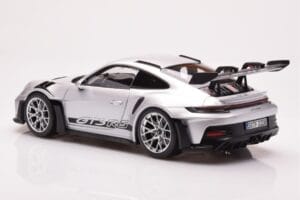Porsche 911 992 GT3 RS Sølv Metallic Norev 1:18 187357 Metal — billede 7 af 8