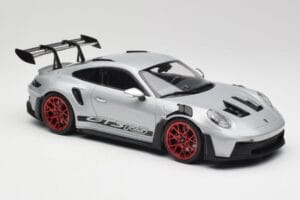 Porsche 911 992 GT3 RS Sølv & Røde Hjul Minichamps 1:18 153062241 Metal — billede 4 af 6