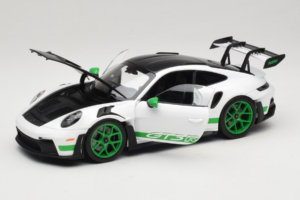 Porsche 911 992 GT3 RS Tribute to Carrera RS White Python Green Norev 1:18 187372 Metal — billede 2 af 8