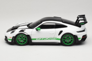 Porsche 911 992 GT3 RS Tribute to Carrera RS White Python Green Norev 1:18 187372 Metal — billede 4 af 8