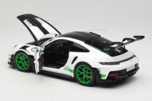 Porsche 911 992 GT3 RS Tribute to Carrera RS White Python Green Norev 1:18 187372 Metal — billede 5 af 8