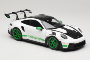 Porsche 911 992 GT3 RS Tribute to Carrera RS White Python Green Norev 1:18 187372 Metal — billede 6 af 8