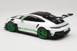 Porsche 911 992 GT3 RS Tribute to Carrera RS White Python Green Norev 1:18 187372 Metal — billede 7 af 8