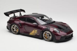 Porsche 911 992 GT3 RS Ultraviolet & Sølvfælge Minichamps 1:18 110062029 Metal — billede 6 af 8