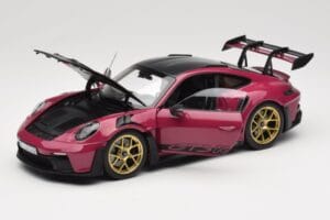 Porsche 911 992 GT3 RS Weissach Package Ruby Star Norev 1:18 187370 Metal — billede 2 af 8
