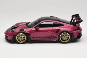 Porsche 911 992 GT3 RS Weissach Package Ruby Star Norev 1:18 187370 Metal — billede 4 af 8