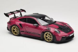 Porsche 911 992 GT3 RS Weissach Package Ruby Star Norev 1:18 187370 Metal — billede 6 af 8