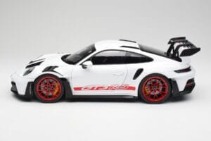 Porsche 911 992 GT3 RS Hvid & Pyro Rød Norev 1:12 127530 Metal — billede 3 af 6