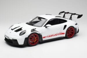 Porsche 911 992 GT3 RS Hvid & Pyro Rød Norev 1:12 127530 Metal