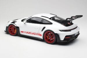 Porsche 911 992 GT3 RS Hvid & Pyro Rød Norev 1:12 127530 Metal — billede 5 af 6