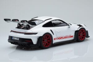 Porsche 911 992 GT3 RS Hvid Pyro Rød Norev 1:18 187352 Metal — billede 3 af 8