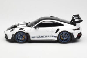 Porsche 911 992 GT3 Weissach Package Hvid & Indigo Blå Norev 1:18 187353 Metal — billede 4 af 8