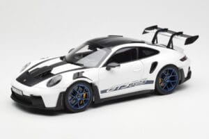 Porsche 911 992 GT3 Weissach Package Hvid & Indigo Blå Norev 1:18 187353 Metal