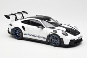 Porsche 911 992 GT3 Weissach Package Hvid & Indigo Blå Norev 1:18 187353 Metal — billede 6 af 8