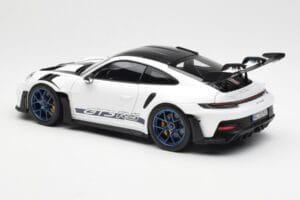 Porsche 911 992 GT3 Weissach Package Hvid & Indigo Blå Norev 1:18 187353 Metal — billede 7 af 8