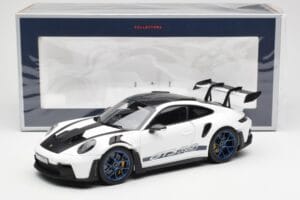 Porsche 911 992 GT3 Weissach Package Hvid & Indigo Blå Norev 1:18 187353 Metal — billede 8 af 8