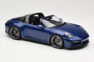 Porsche 911 992 Targa 4 GTS Blue Metallic Minichamps 1:18 155061060 Metal — billede 4 af 6