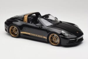 Porsche 911 992 Targa Porsche Design Sort & Guld Concept Minichamps 1:18 PORSCHE001 Metal — billede 4 af 6