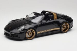 Porsche 911 992 Targa Porsche Design Sort & Guld Concept Minichamps 1:18 PORSCHE001 Metal
