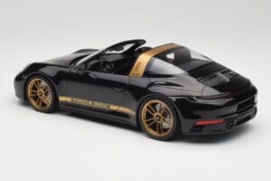 Porsche 911 992 Targa Porsche Design Sort & Guld Concept Minichamps 1:18 PORSCHE001 Metal — billede 5 af 6