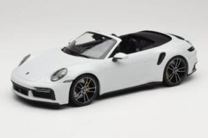 Porsche 911 992 Turbo S Cabriolet White Metallic Minichamps 1:18 155069080 Metal