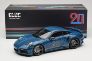 Porsche 911 992 Turbo S Coupe Sport Design Blå Minichamps 1:18 113069073 Metal — billede 8 af 8