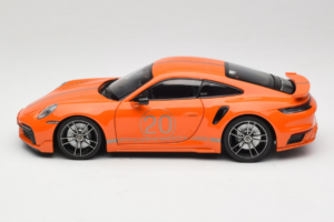 Porsche 911 992 Turbo S Coupe Sport Design Orange Minichamps 1:18 113069074 Metal — billede 4 af 8