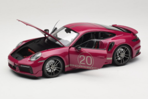Porsche 911 992 Turbo S Coupe Sport Design Rød Minichamps 1:18 113069075 Metal — billede 2 af 8
