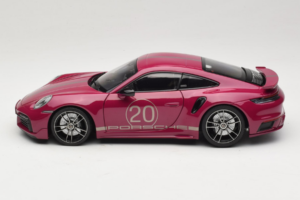 Porsche 911 992 Turbo S Coupe Sport Design Rød Minichamps 1:18 113069075 Metal — billede 4 af 8
