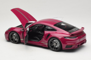 Porsche 911 992 Turbo S Coupe Sport Design Rød Minichamps 1:18 113069075 Metal — billede 5 af 8