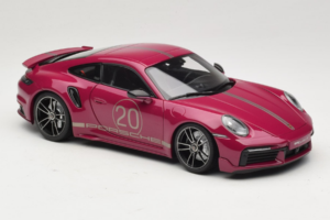 Porsche 911 992 Turbo S Coupe Sport Design Rød Minichamps 1:18 113069075 Metal — billede 6 af 8