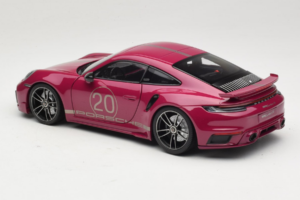 Porsche 911 992 Turbo S Coupe Sport Design Rød Minichamps 1:18 113069075 Metal — billede 7 af 8