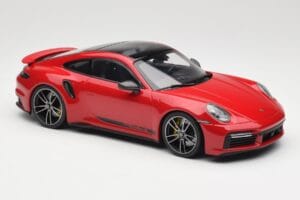 Porsche 911 992 Turbo S Rød Minichamps 1:18 155069070 Metal — billede 4 af 6