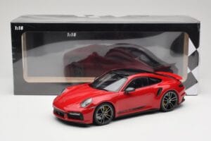 Porsche 911 992 Turbo S Rød Minichamps 1:18 155069070 Metal — billede 6 af 6